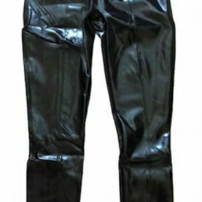 NWT SPANX FAUX PATENT LEATHER Leggings Pants Black Shiny size XS Fun  Sexy Party